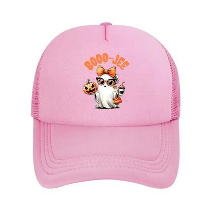 Breathable Halloween Booo - Jee Ghost Pumpkin Baseball Cap
