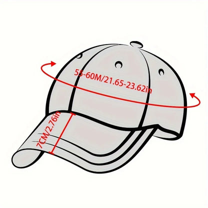 Croissant Printing Retro Baseball Caps