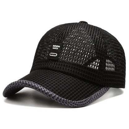 Men Mesh Baseball Cap Breathable Summer Caps Dad Hat Outdoor Fishing Hats