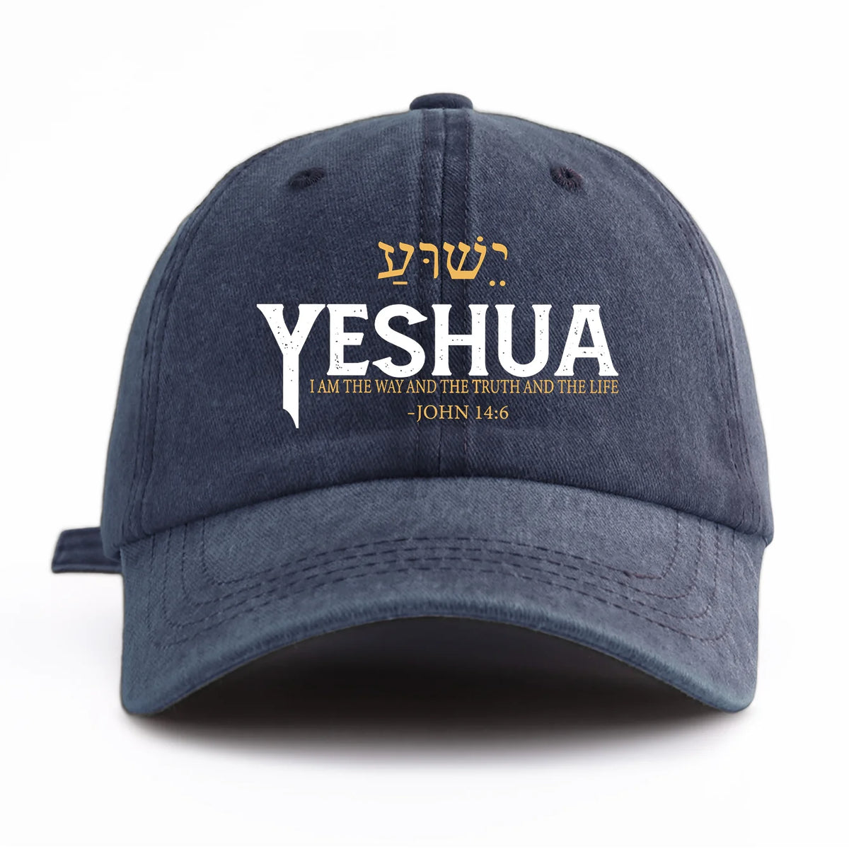 YESHUA Print Washed Baseball Cap