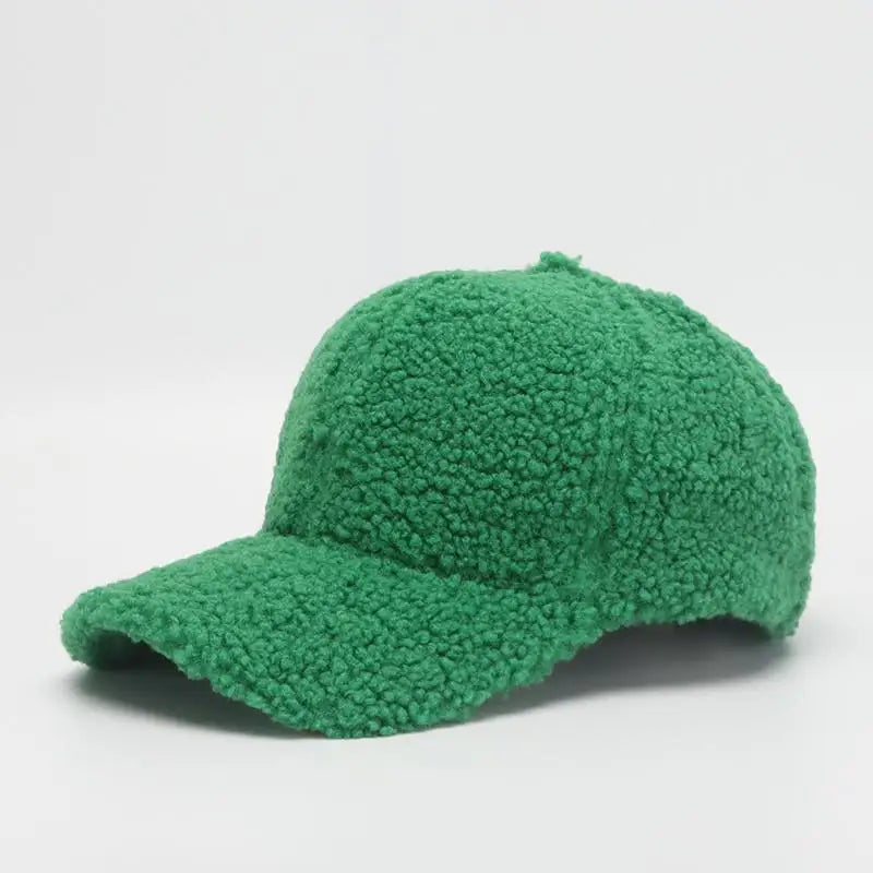 Winter Hats For Women Faux Fur Baseball Cap Female Outdoor