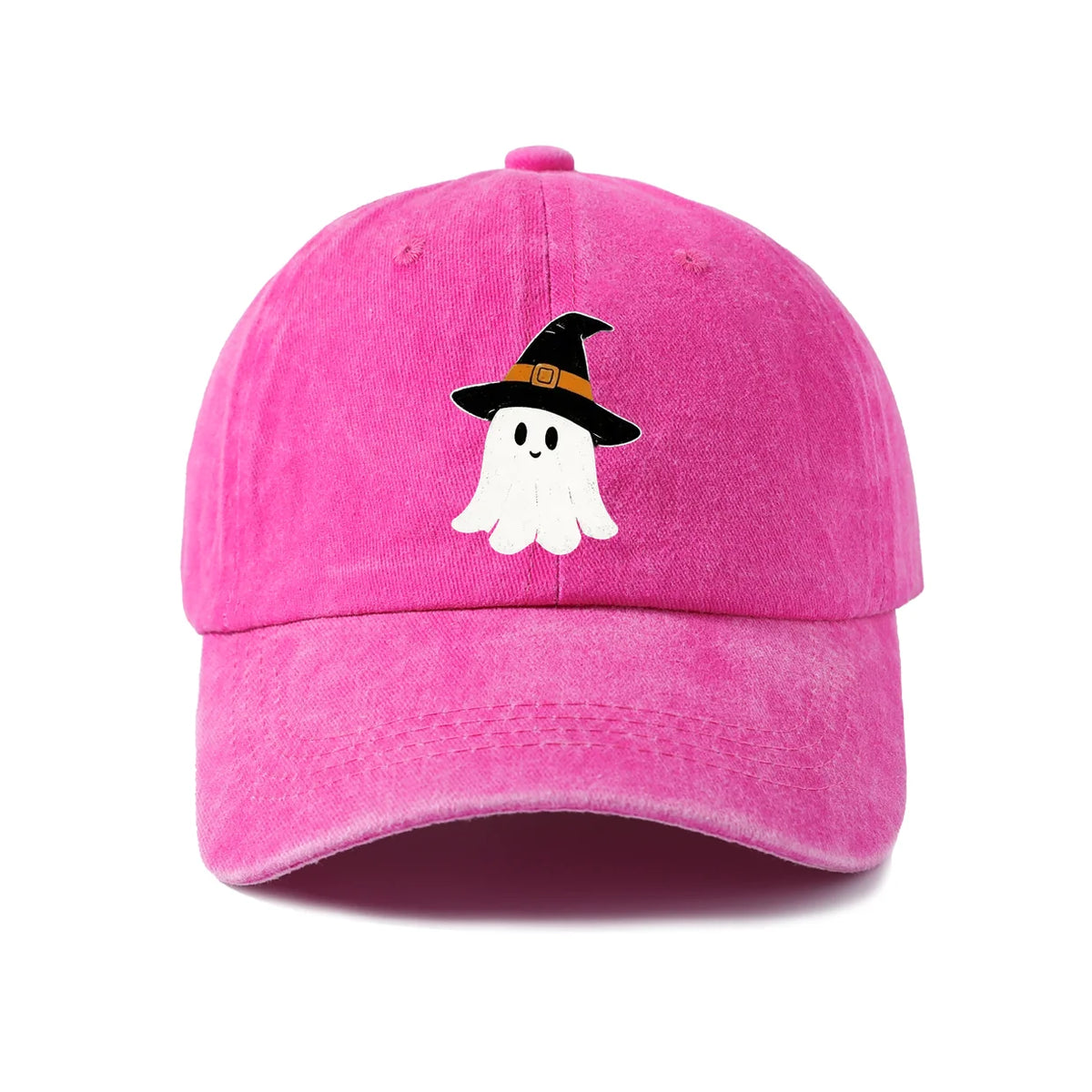 Witch Hat Ghost Graphic Baseball Cap