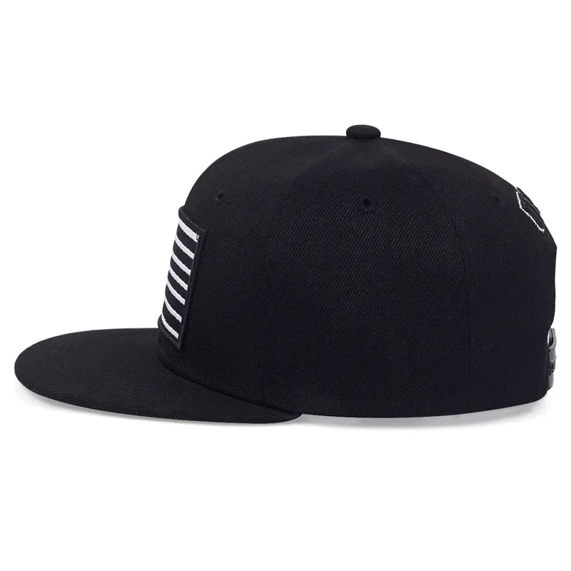 Unisex American Flag Embroidery Hip-hop Hats