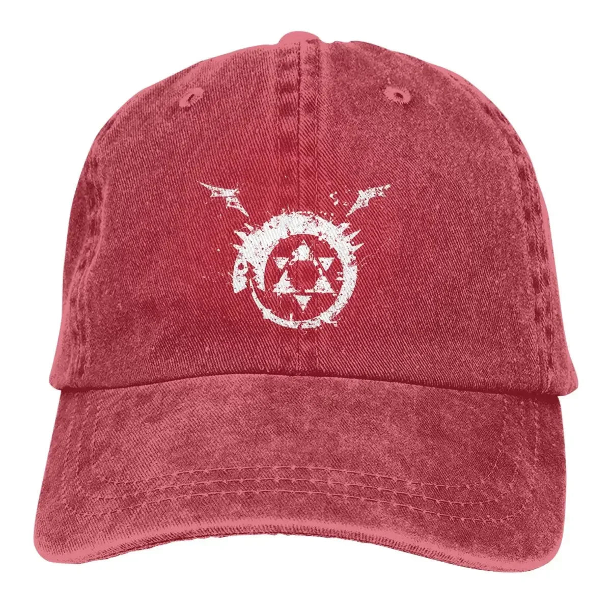 Fullmetal Alchemist Anime Multicolor Hat Peaked Men Women's Cowboy Cap Homunculus Ouroboros Baseball Caps