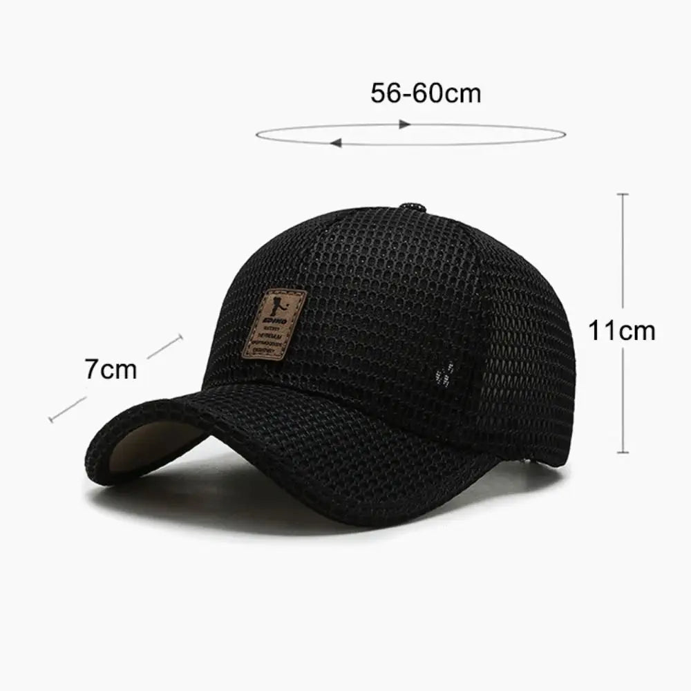 Full Mesh Sun Protection Caps Adjustable Quick Dry Summer Baseball Cap