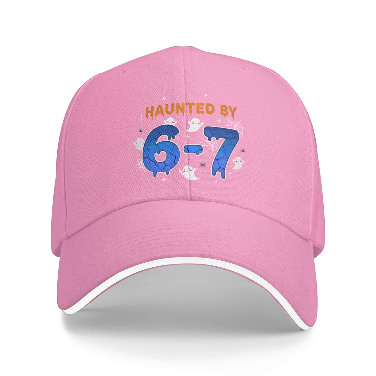 Haunted By 67 Meme Halloween Funny Spooky Haunted Baseball Cap