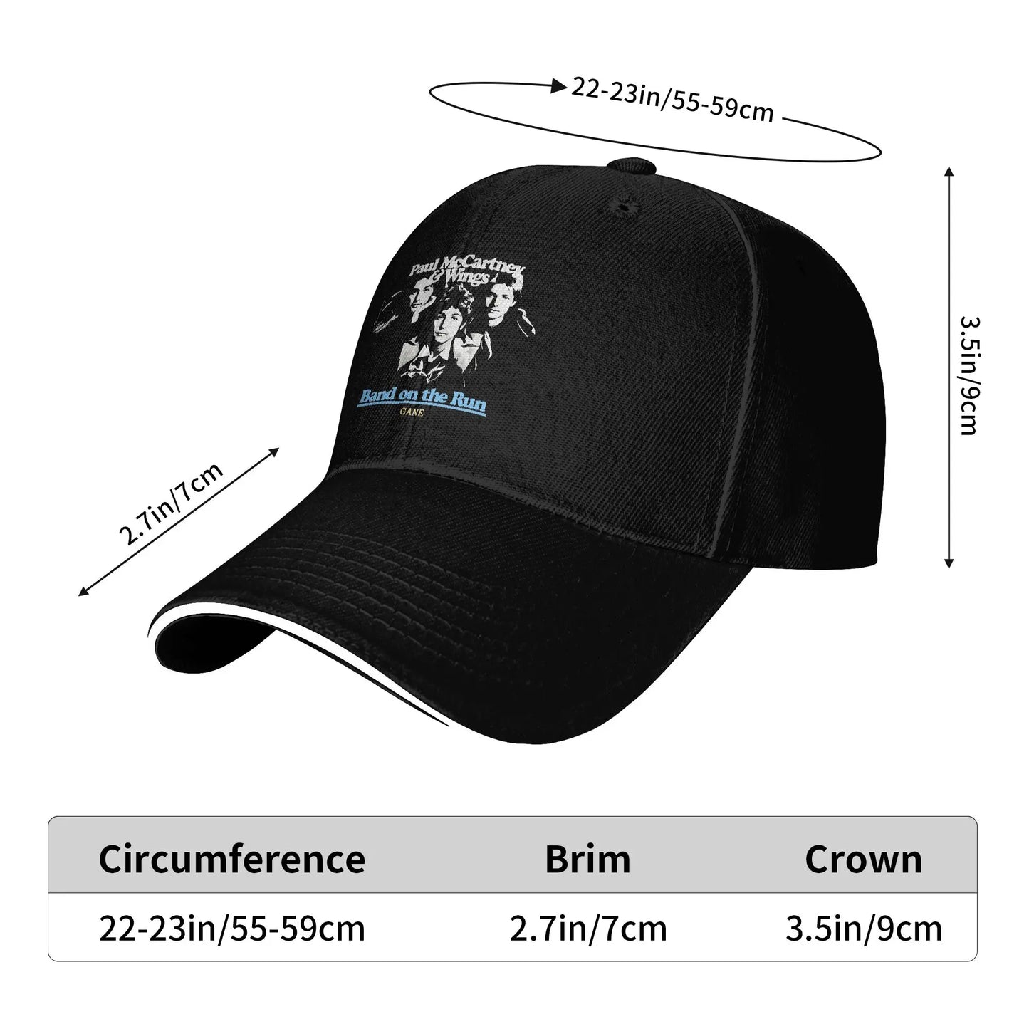 Pauls-McCartneys Man On The Run Casual Baseball Cap
