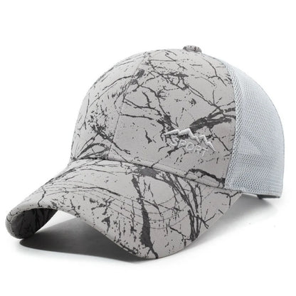 New Style Unisex Marble Print Mesh Baseball Cap