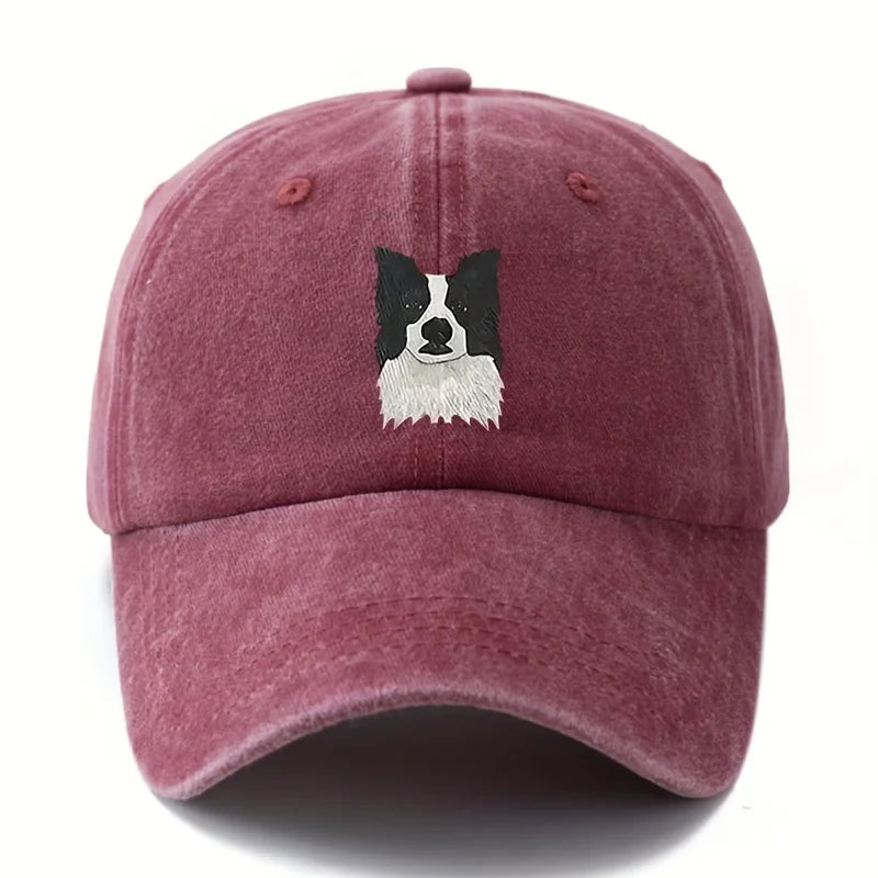 Printed Cute Border Collie Dog Baseball Cap