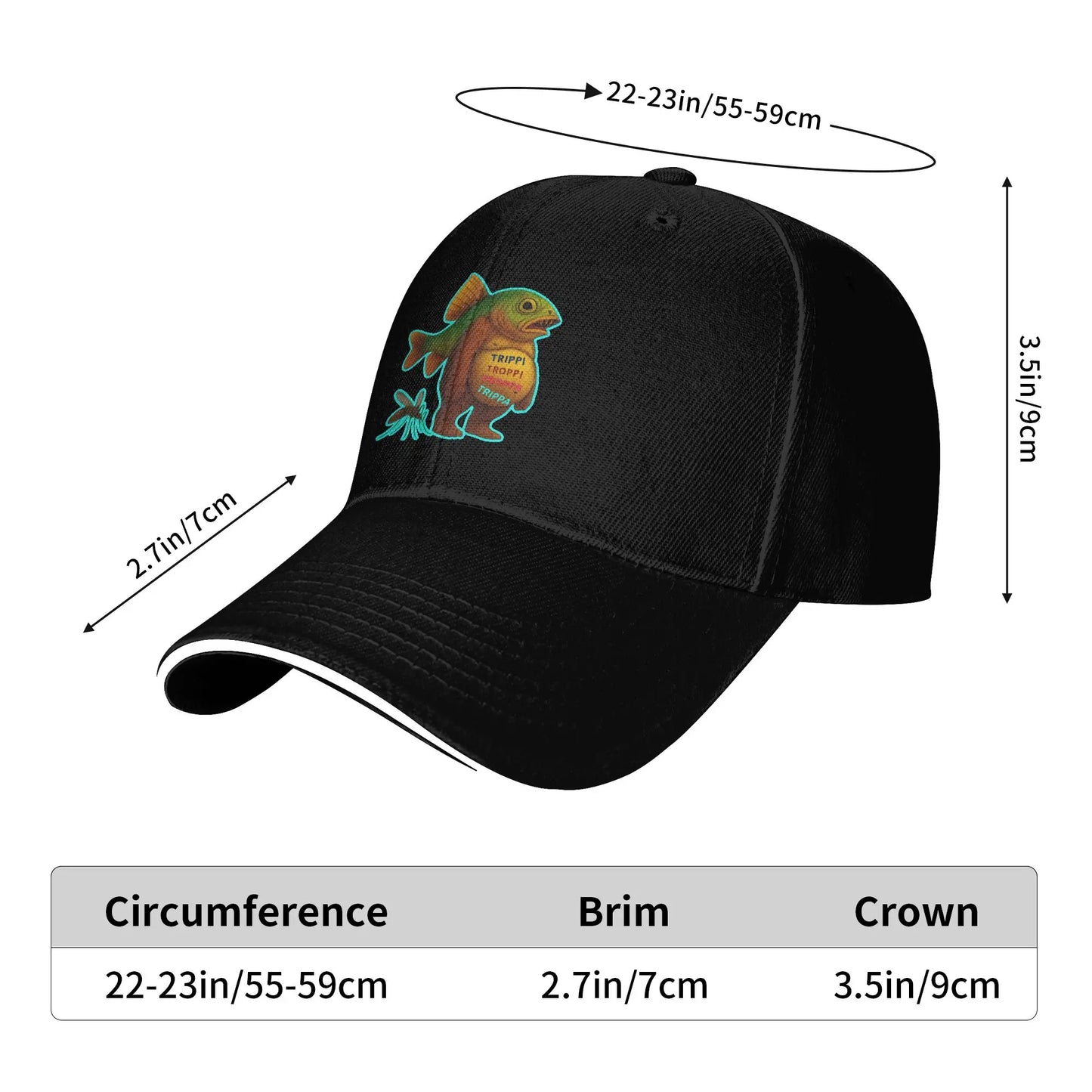 Trippi Troppi Italian Brainrot Washed Baseball Cap