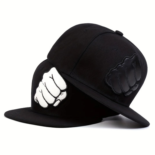 Fist Leather Label Embroidery Baseball Cap Hip Hop Snapback Cap