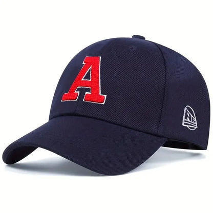 Unisex A Leter Embroidery Baseball Caps Spring Autumn Outdoor
