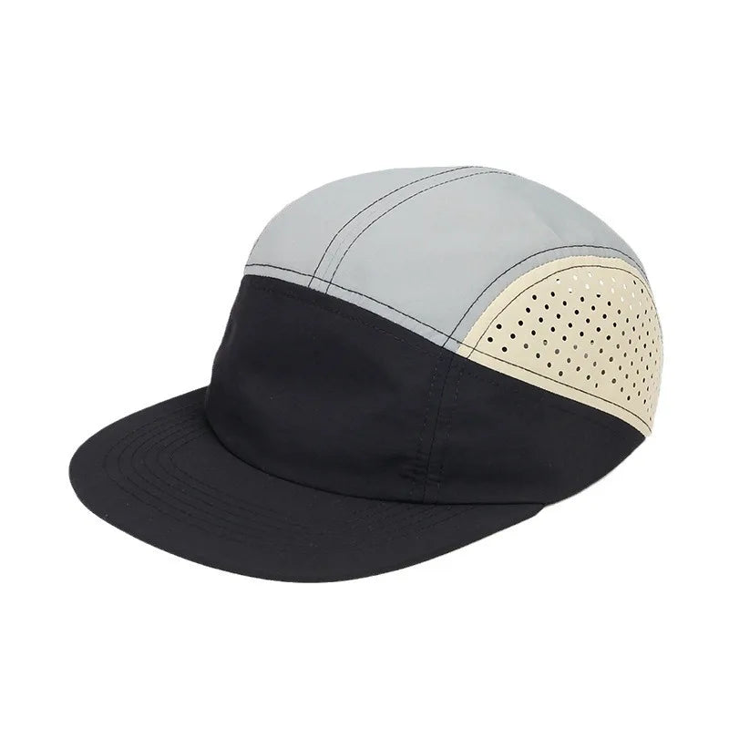 Quick Drying Nylon 5 Panel Snapback Hat For Men Women