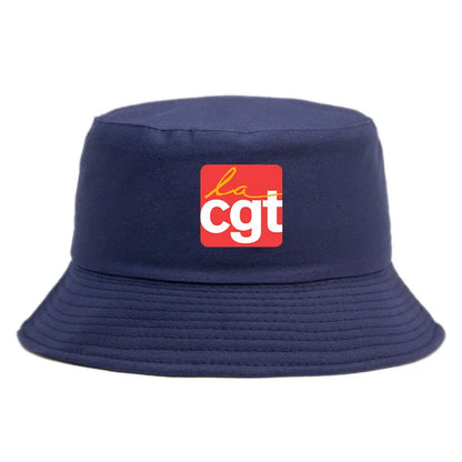 France CGT Reversible Bucket Hats Girl Boy Cotton Summer Hat Men Women