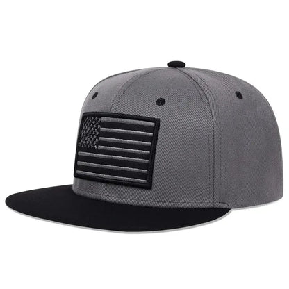 Unisex American Flag Embroidery Hip-hop Hats