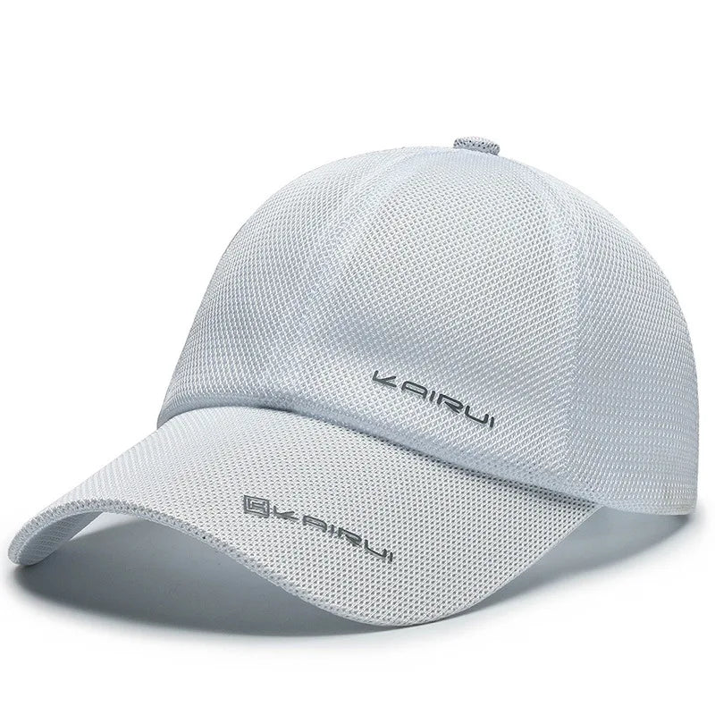 KAIRUI Breathable Full Mesh Hat Men's Trendy Baseball Hat Hip Hop Hat