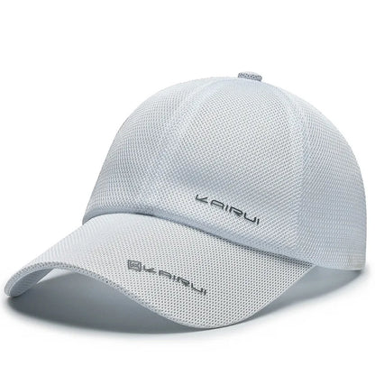 KAIRUI Breathable Full Mesh Hat Men's Trendy Baseball Hat Hip Hop Hat