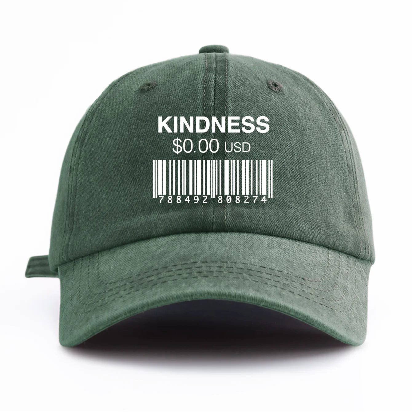 KINDNESS Print Washed Baseball Cap For Adults
