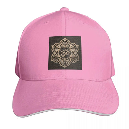 Om Yoga Lotus Flower Buddhist Lotus Meditation Cap Casual Baseball Caps