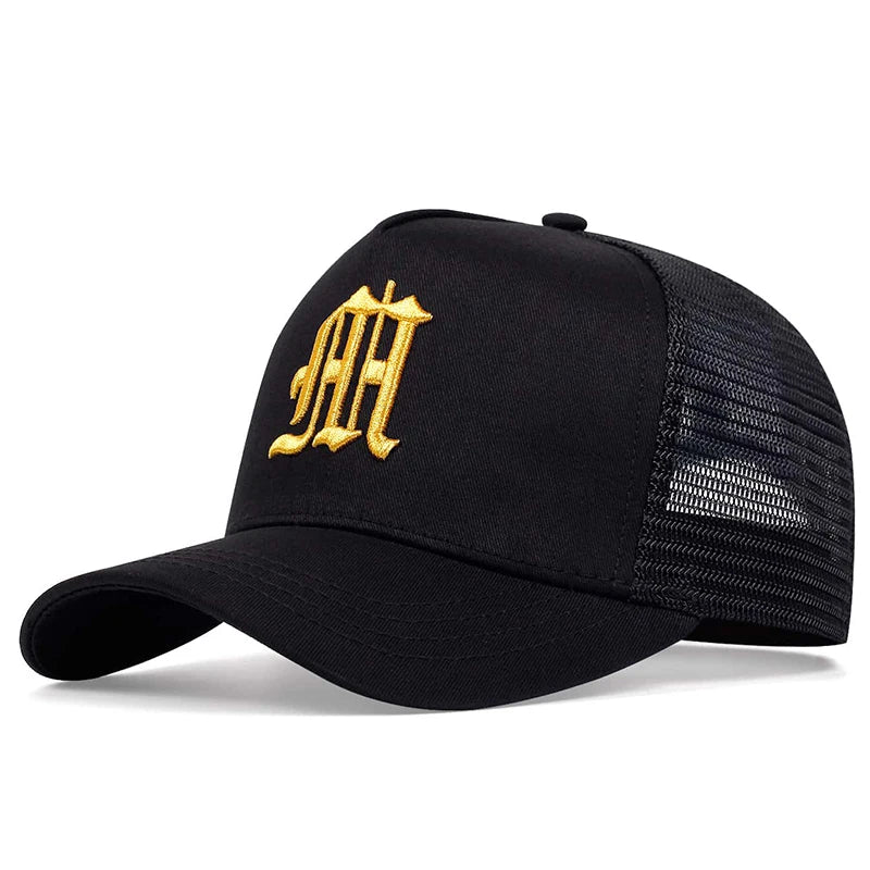 Unisex Gothic Letter Embroidery Baseball Caps