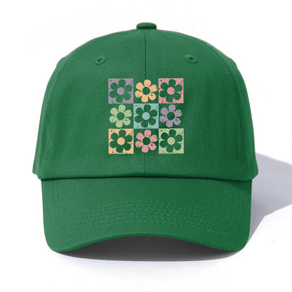 FLOWERS Print Baseball Cap For Adults