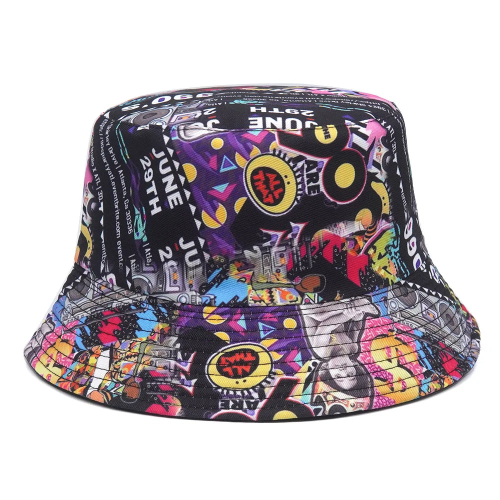 Summer Sun Hat Reversible Yellow Duck Bucket Hat