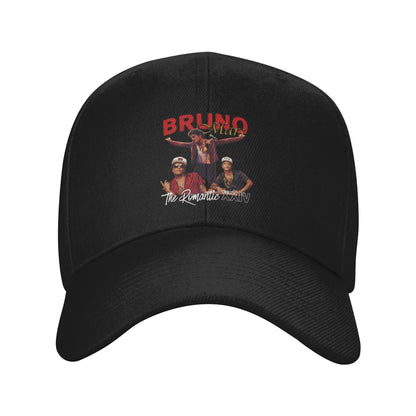 Singer Bruno Mars Portrait Graphics Baseball Caps