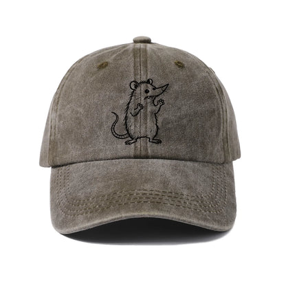 Playful Cat Line Art Graphic Baseball Cap