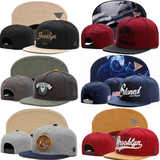 Snapback Hats for Men Hip Hop Style Hats Solid