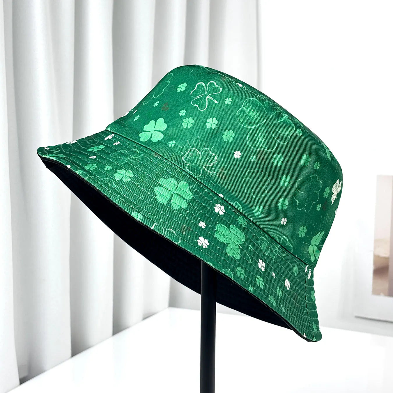 Lucky Four-Leaf Clover Couple's Bucket Hat
