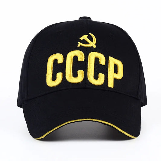 CCCP USSR Baseball Cap Cotton Russian National Emblem Embroidery For Men Women