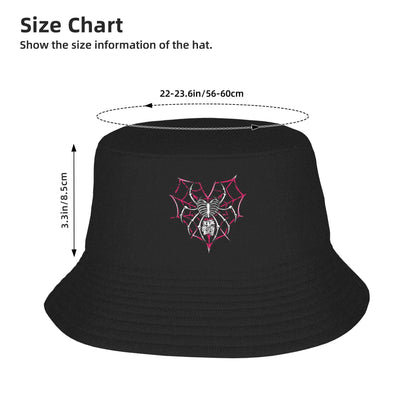 Aj Lee Spider Heart Bucket Hat