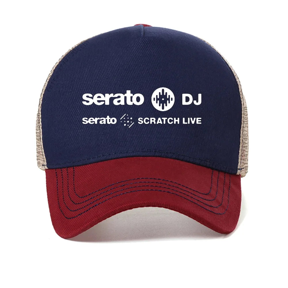 New Serato Dj Music Research Logo Men's Mesh Baseball Cap