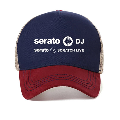 New Serato Dj Music Research Logo Men's Mesh Baseball Cap