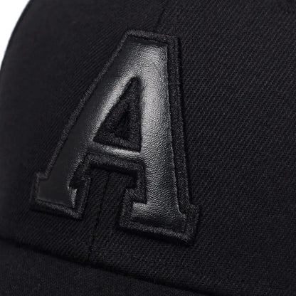 Summer Fashion Men Baseball Cap Letter A Embroidery