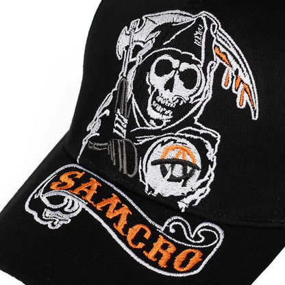 Fashion Unisex Baseball Caps SOA Sons Of Anarchy Skull Embroidery For Men Women