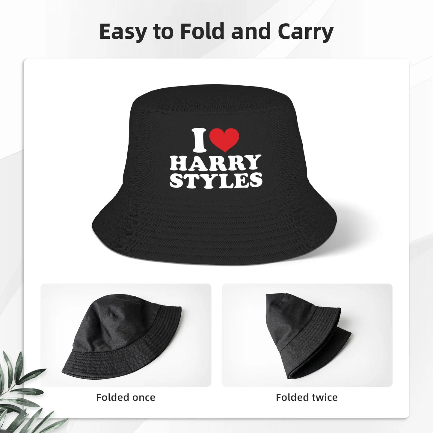 Unisex Love H-Harrys S-Styles Bucket Hat