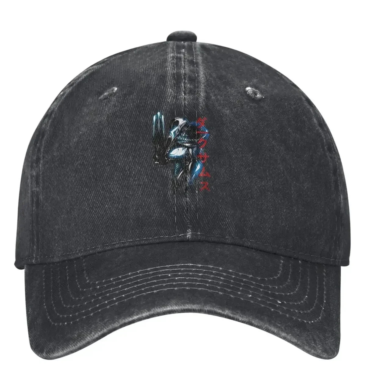 Metroid Dark Samus Washed Baseball Cap