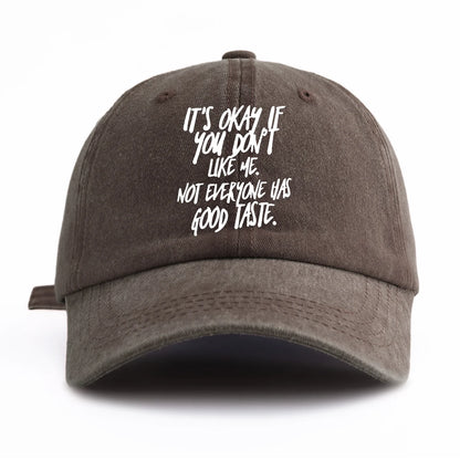 IT'S OK Print Washed Baseball Cap For Adults