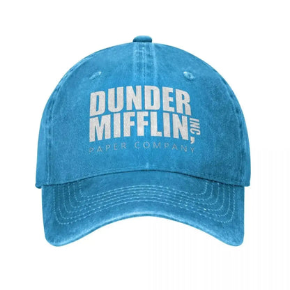 Classic Dunder Mifflin Logo Baseball Caps Men Women