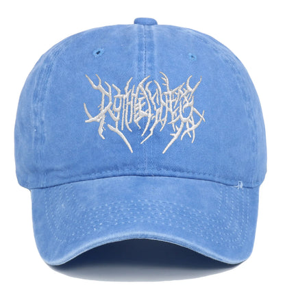 Visors Embroidery Baseball Caps Adjustable Gothic Faded Cap Hip-hop Sunscreen Hats