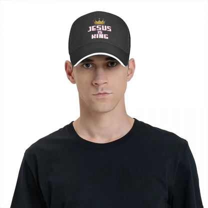 New Jesus Is My King Jesus Christ Washed Men's Baseball Cap