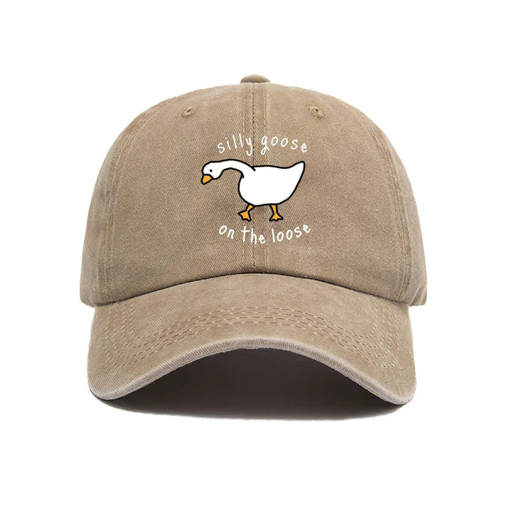 Big Goose Printed Baseball Hat For Men And Women