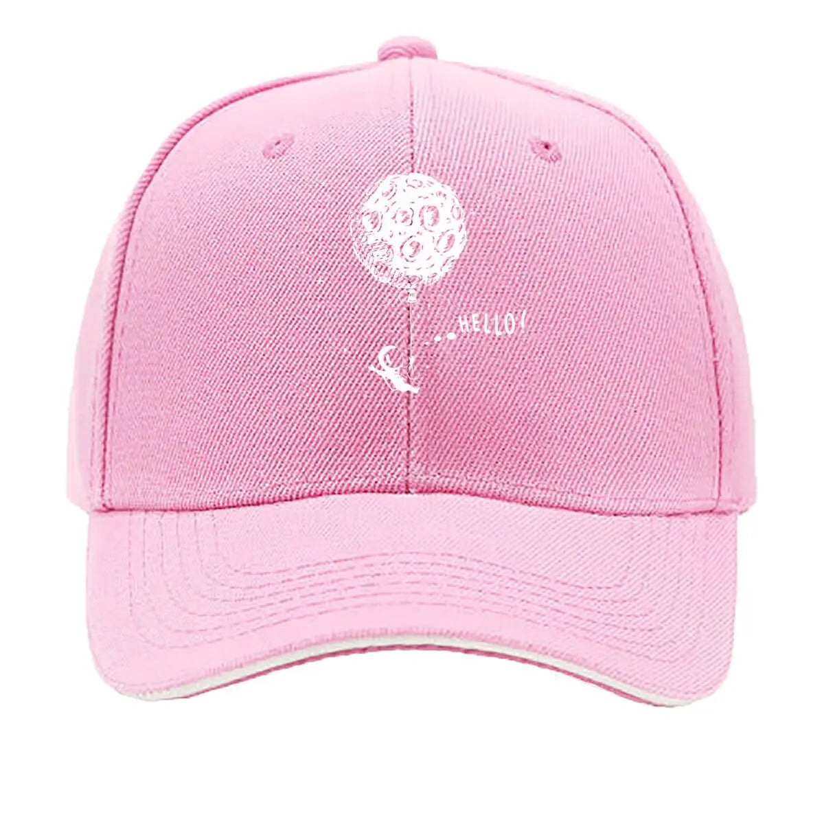 Space Themed Astronaut Moon Balloon Hello Sandwich Baseball Cap