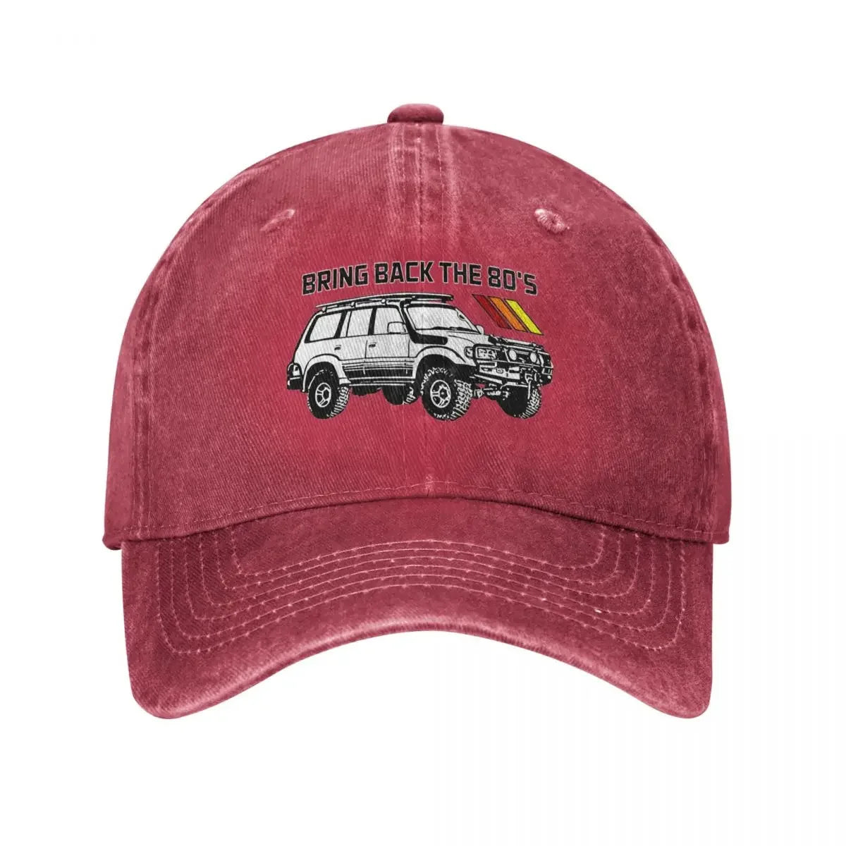 Vintage Land Car Cruiser Baseball Cap Men Women Distressed Cotton Headwear Bring Back the 80s