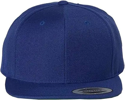 Premium Six-Panel Flatbill Snapback Caps