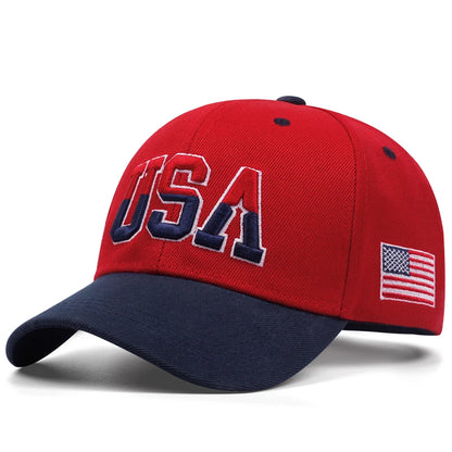2025 New USA Side American Flag Men's Street Hip Hop Hat Baseball Hat