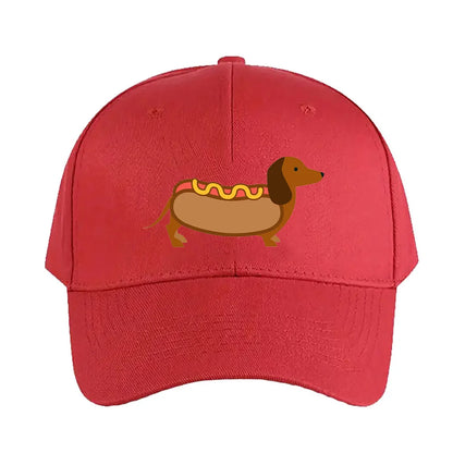 Hotdog Wiener Dog Baseball Cap