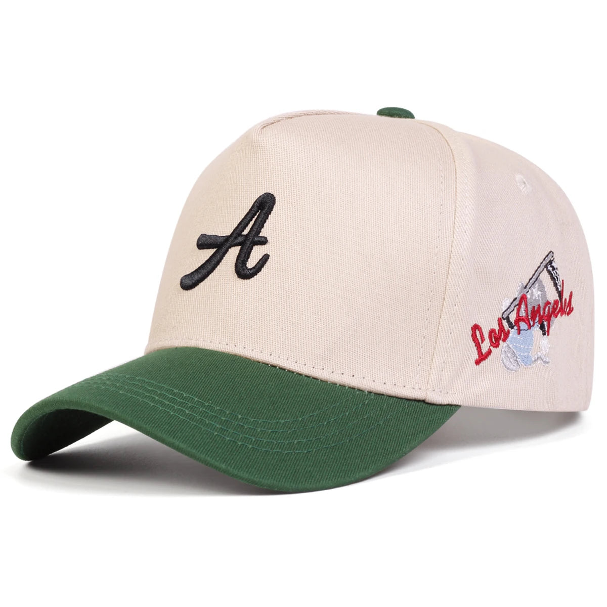 Unisex Personality A Letter Embroidery Baseball Caps Sunscreen Hat