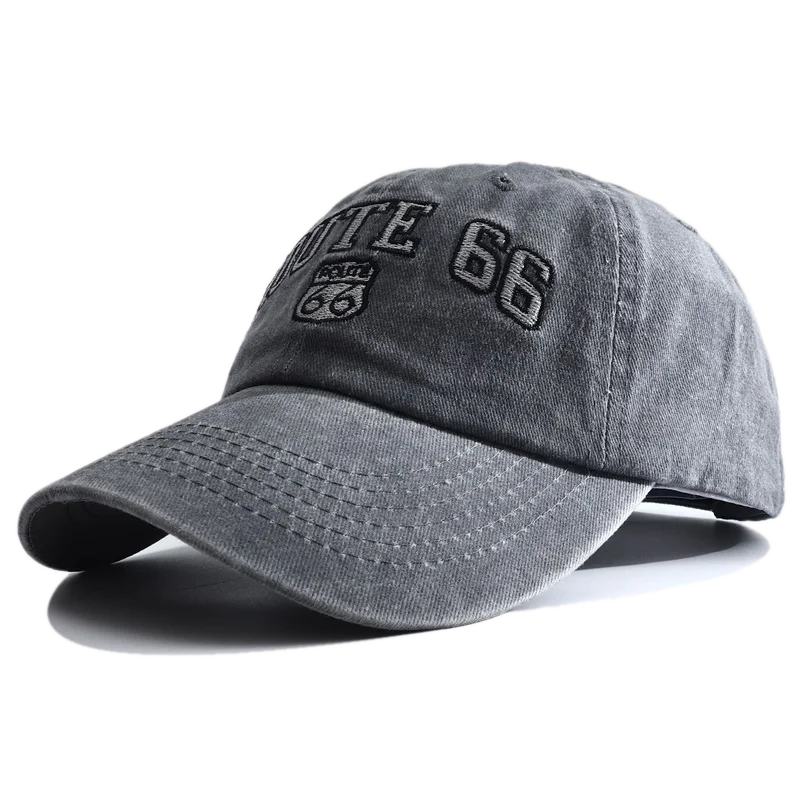 Route 66 Embroidered Baseball Cap